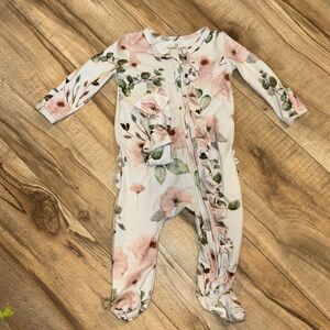 Caden Lane footies with matching bow